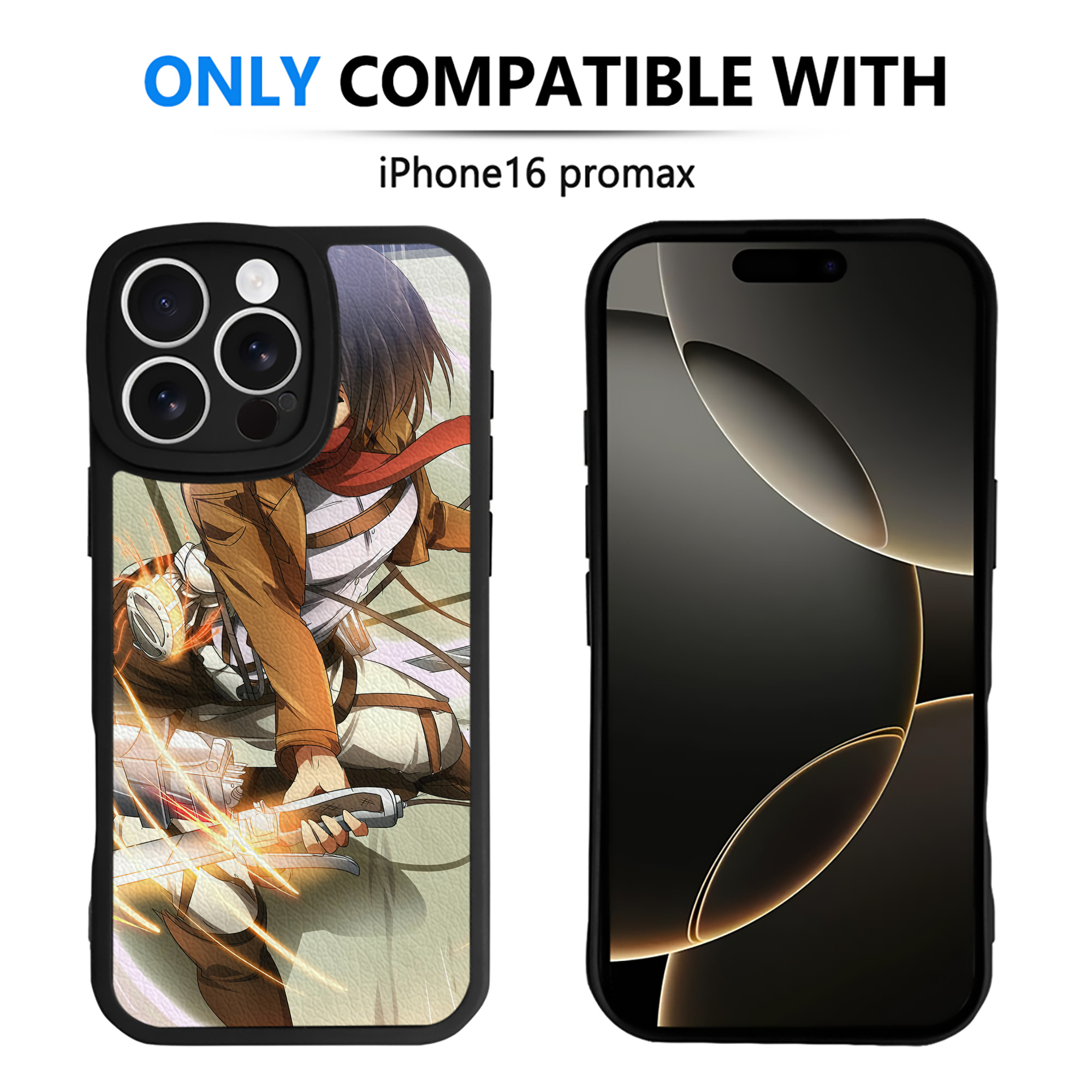（画像用） 進撃の巨人 Attack on Titan 【iPhone 16シリーズ対応】シリコンスマホケース（レザー調） 材質：シリコン